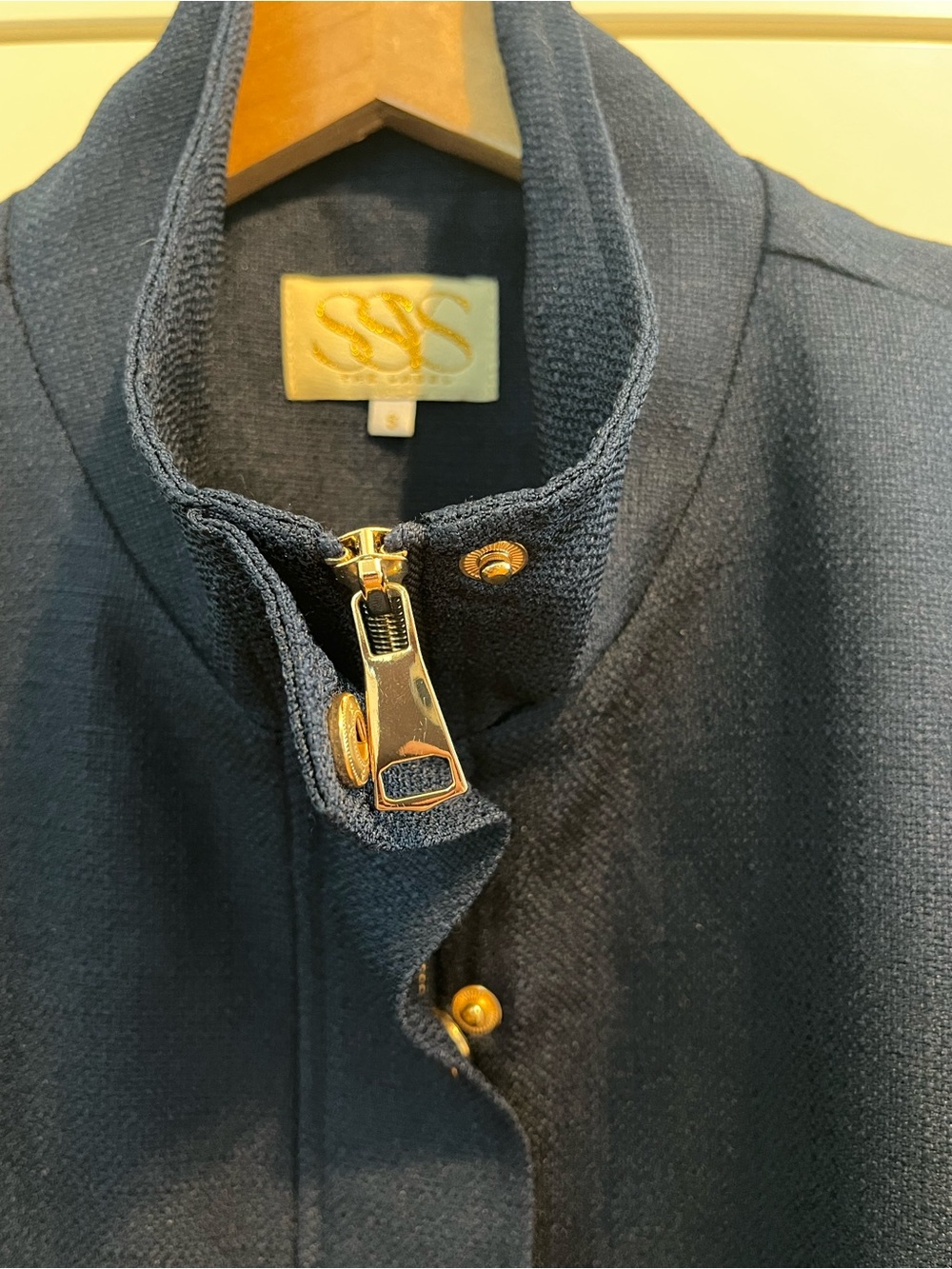 SSYS Rory Puff Sleeve Button Down Top - Navy - Picture 5 of 9